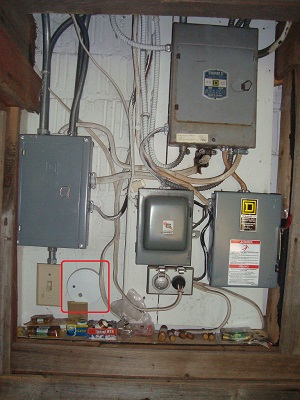 Electrical panel with smoke detector